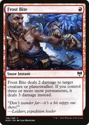 Frost Bite card from Kaldheim