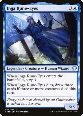Inga Rune-Eyes card from Kaldheim
