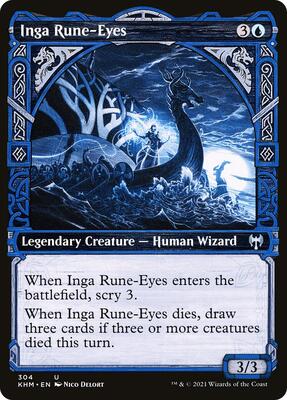 Inga Rune-Eyes (Showcase) card from Kaldheim