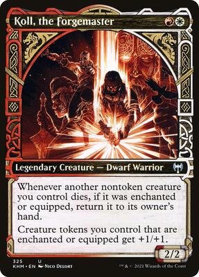 Koll, the Forgemaster (Showcase) card from Kaldheim