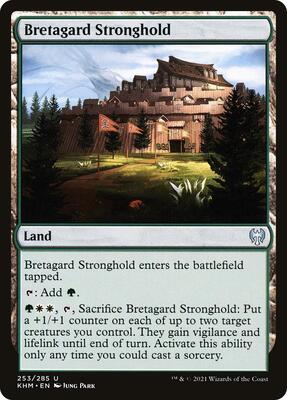 Bretagard Stronghold card from Kaldheim