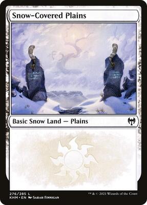 Snow-Covered Plains (276) card from Kaldheim