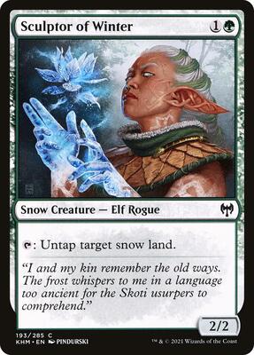 Sculptor of Winter card from Kaldheim