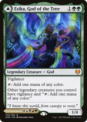 Esika, God of the Tree card from Kaldheim