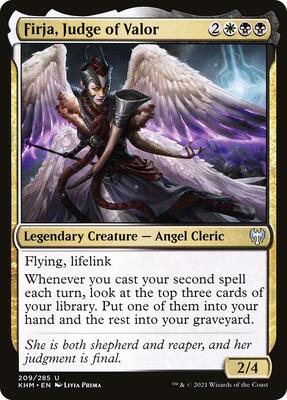 Firja, Judge of Valor card from Kaldheim