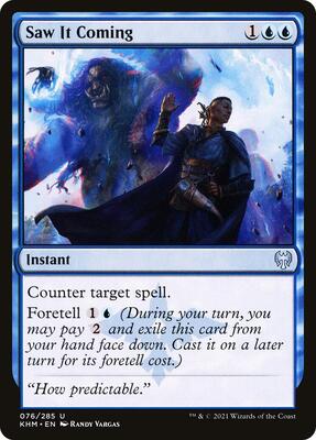 Saw It Coming card from Kaldheim