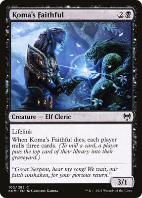Koma's Faithful card from Kaldheim