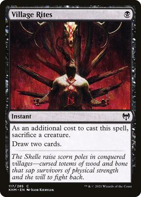 Village Rites card from Kaldheim