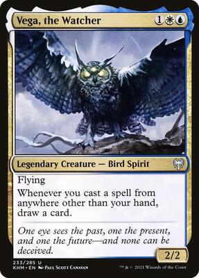 Vega, the Watcher card from Kaldheim