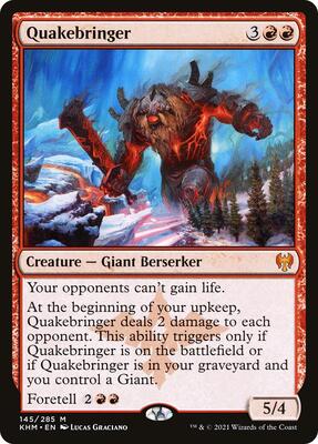 Quakebringer card from Kaldheim