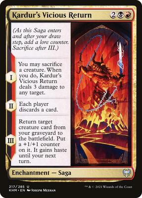 Kardur's Vicious Return card from Kaldheim