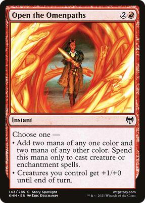 Open the Omenpaths card from Kaldheim