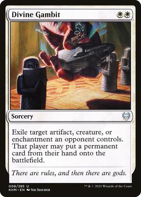 Divine Gambit card from Kaldheim