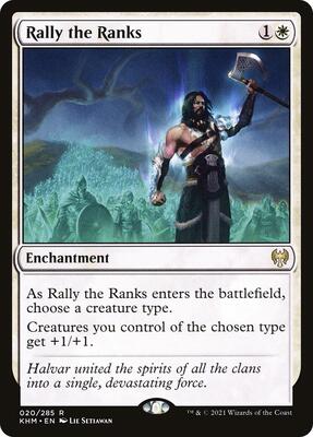 Rally the Ranks card from Kaldheim