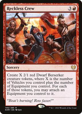Reckless Crew card from Kaldheim