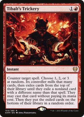 Tibalt's Trickery card from Kaldheim