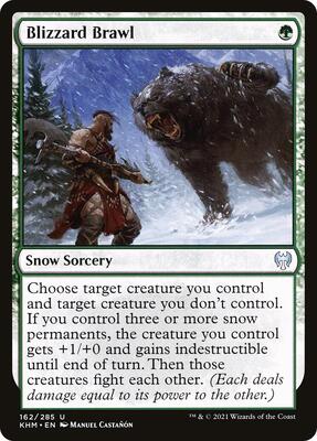 Blizzard Brawl card from Kaldheim