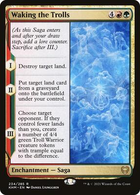 Waking the Trolls card from Kaldheim