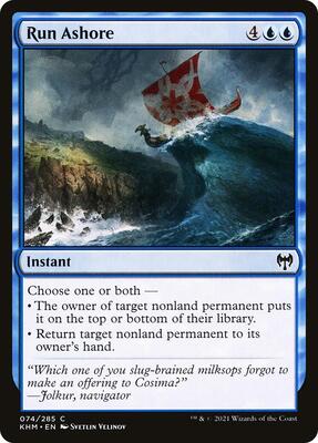 Run Ashore card from Kaldheim