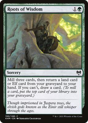 Roots of Wisdom card from Kaldheim