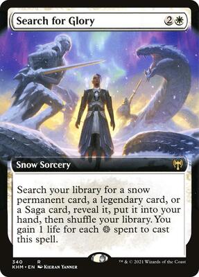 Search for Glory (Extended Art) card from Kaldheim