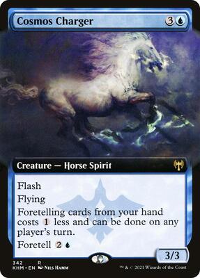 Cosmos Charger (Extended Art) card from Kaldheim