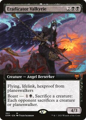 Eradicator Valkyrie (Extended Art) card from Kaldheim