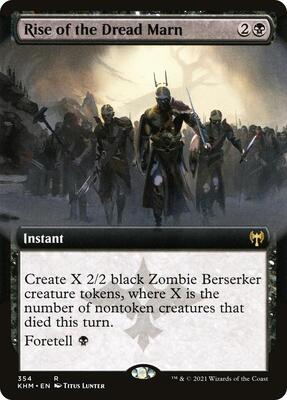 Rise of the Dread Marn (Extended Art) card from Kaldheim