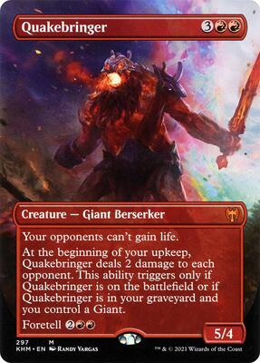 Quakebringer (Borderless) card from Kaldheim