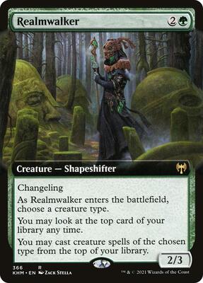 Realmwalker (Extended Art) card from Kaldheim