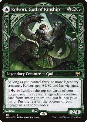 Kolvori, God of Kinship (Showcase) card from Kaldheim