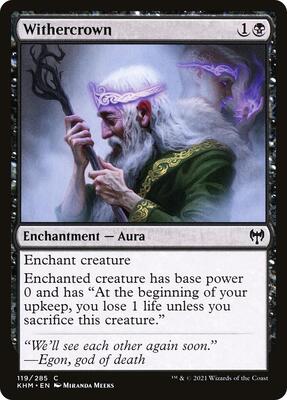 Withercrown card from Kaldheim