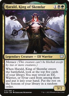 Harald, King of Skemfar card from Kaldheim