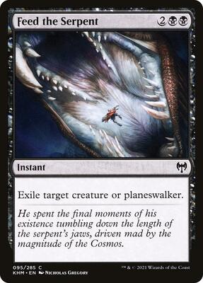 Feed the Serpent card from Kaldheim