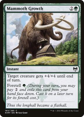 Mammoth Growth card from Kaldheim