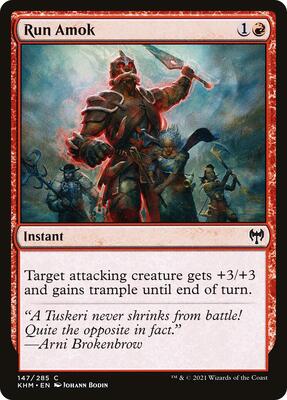 Run Amok card from Kaldheim