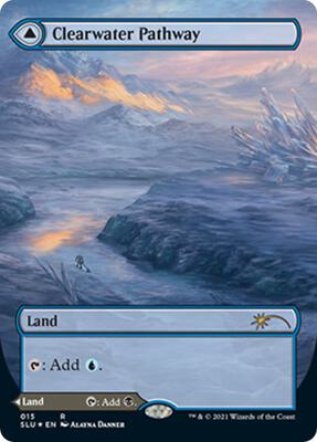 Clearwater Pathway (Borderless) card from Secret Lair Series