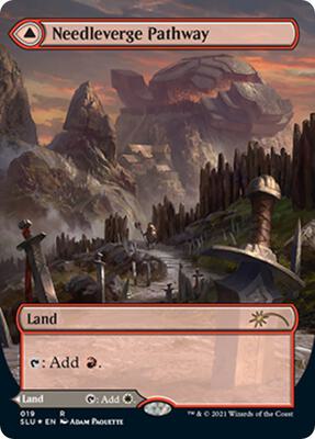 Needleverge Pathway (Borderless) card from Secret Lair Series