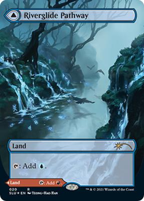 Riverglide Pathway (Borderless) card from Secret Lair Series