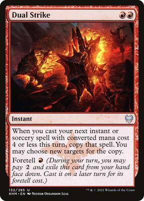 Dual Strike card from Kaldheim