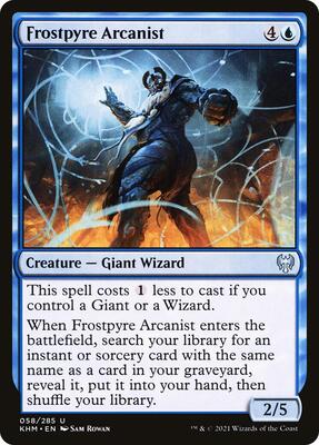 Frostpyre Arcanist card from Kaldheim