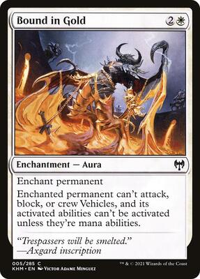 Bound in Gold card from Kaldheim