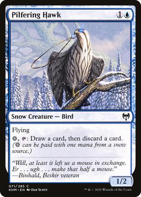 Pilfering Hawk card from Kaldheim