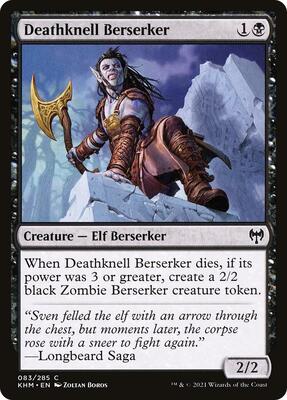 Deathknell Berserker card from Kaldheim