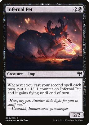 Infernal Pet card from Kaldheim