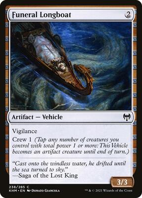 Funeral Longboat card from Kaldheim