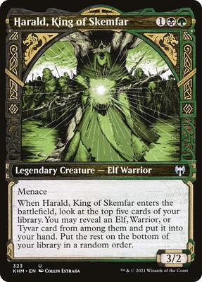 Harald, King of Skemfar (Showcase) card from Kaldheim