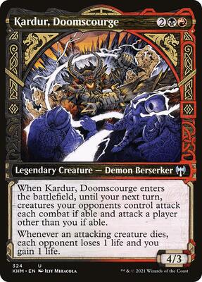 Kardur, Doomscourge (Showcase) card from Kaldheim