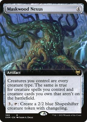 Maskwood Nexus (Extended Art) card from Kaldheim
