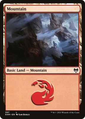 Mountain card from Kaldheim